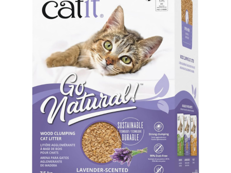 Go Natural Wood Clumping Cat Litter - Lavender Cheap