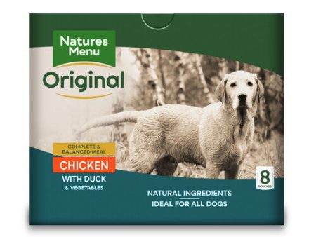 Natures Menu Wet Dog Food Pouch With Chicken and Duck 8 x 300g Supply