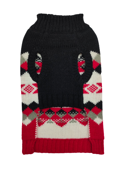 Petstop Dog Christmas Jumper - Snowflake Black Cheap