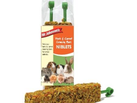 Mr Johnsons Herb and Carrot Crunchy Bars Niblets 2 Pack Supply