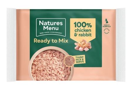 Natures Menu  Ready to Mix Minced Raw Dog Food with Rabbit and Chicken 12 x 400g Online