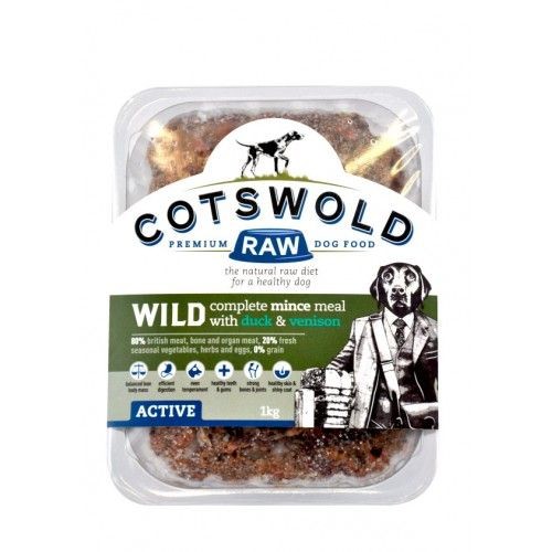 Cotswold Adult Working Duck & Venison Mince Active 1kg Hot on Sale