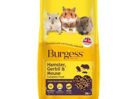 Burgess Hamster Gerbil And Mouse Complete Food 750g Sale