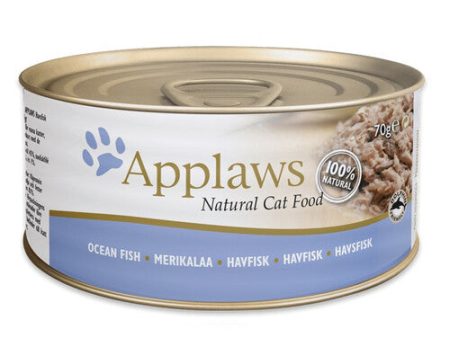 Applaws Natural Cat Tins with Ocean Fish in Broth 24 x 70g Supply