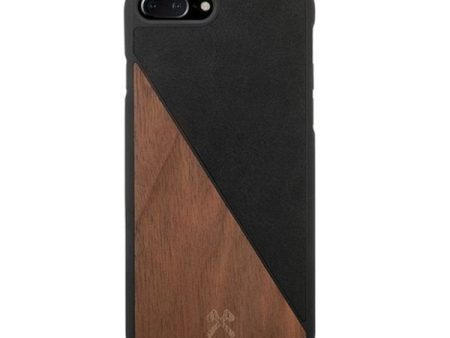 Woodcessories EcoSplit Wooden+Leather iPhone 7+   8+  Walnut black eco249 Fashion