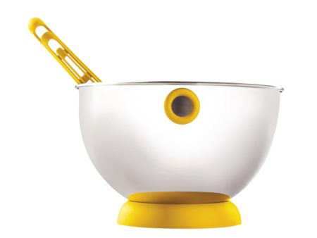 ViceVersa Kogel Mogel Bowl + Whisk Set yellow 16221 Online Sale